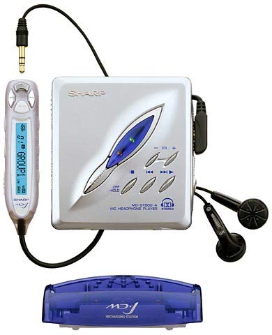 Amazon | SHARP シャープ MD-ST800-H グレー ポータブルMDプレーヤー