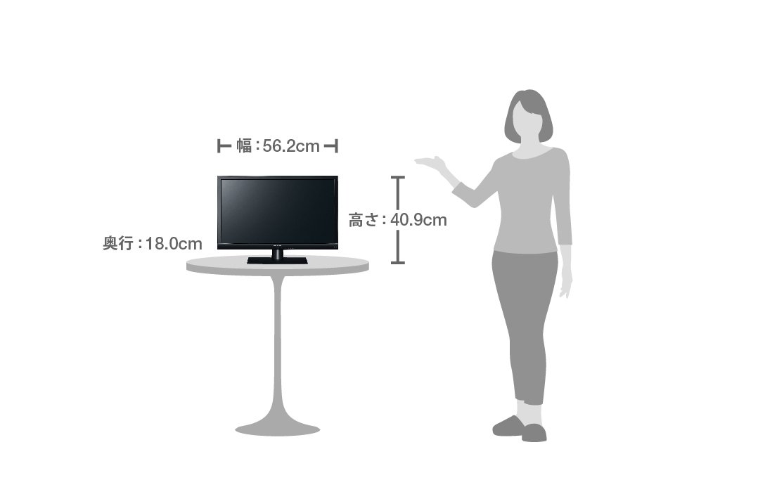 Amazon.co.jp: Panasonic TH-24C300 24V LCD TV, High Definition