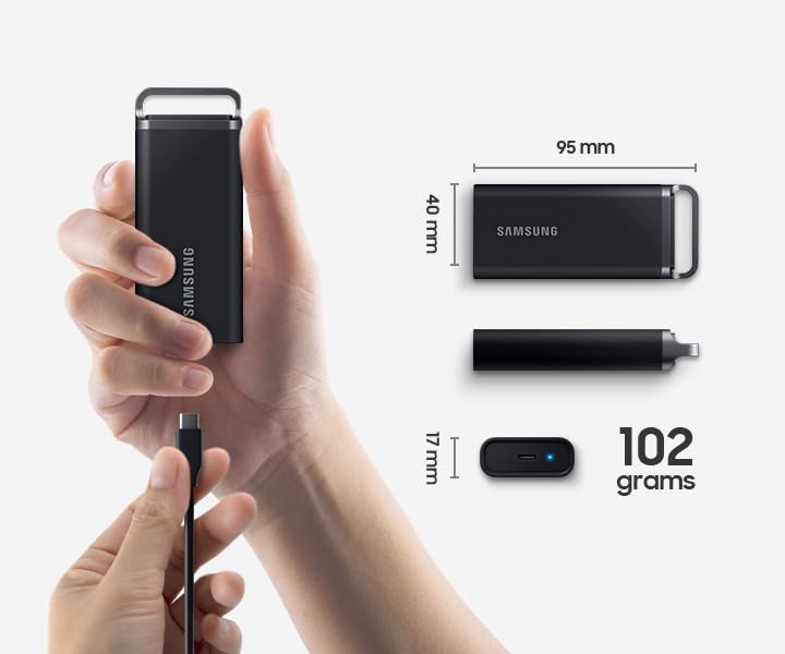 Samsung Portable SSD T5 EVO 8TB USB 3.2 Gen 1 460MB/s Read 460MB/s