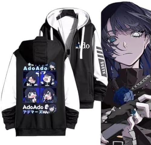 Amazon.co.jp: パーカー Ado アド 長袖 アイドル歌手 狂言 残夢