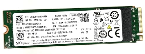 Amazon | compxp 純正 SSD 交換用 512GB NVMe SK hynix