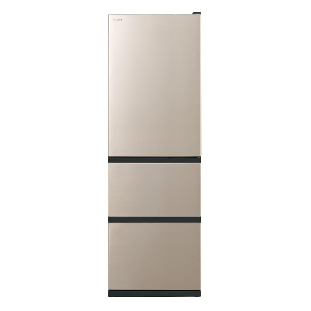 Amazon | 日立 冷蔵庫 幅60cm 375L 左開き R-V38TVL N ライトゴールド