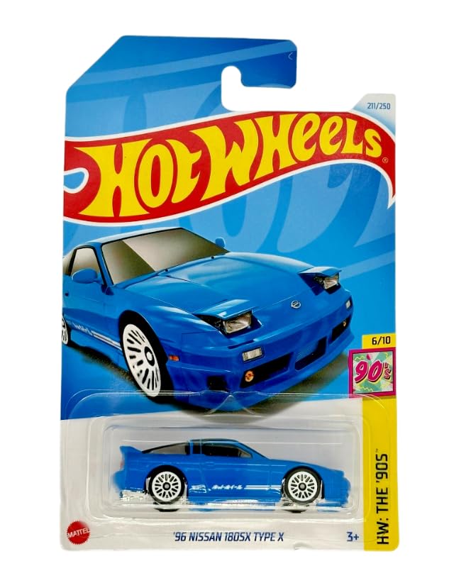Amazon.com: Hot Wheels 96 Nissan 180SX Type X (Blue), HW: The '90s