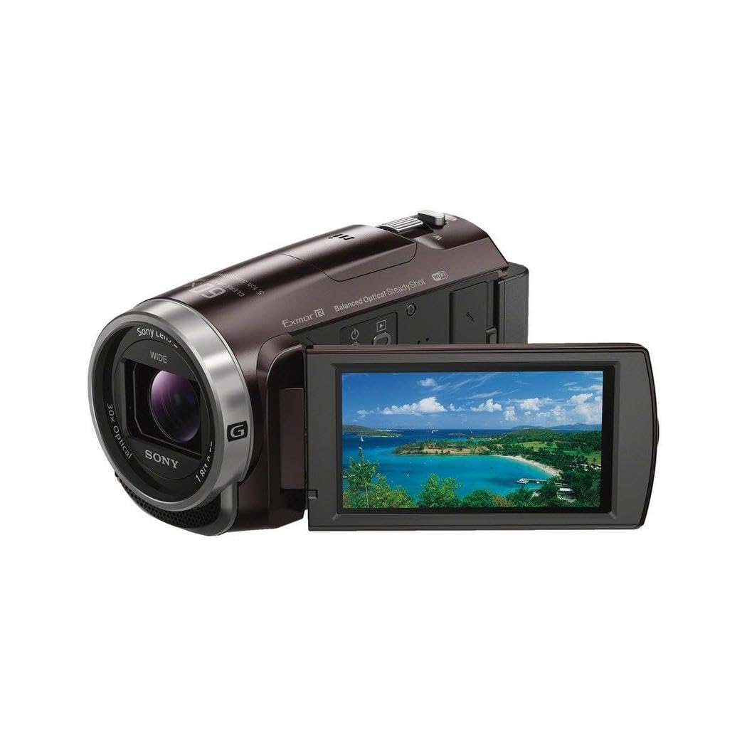 Amazon | SONY ビデオカメラHDR-CX675 32GB 光学30倍 ボルドーブラウン