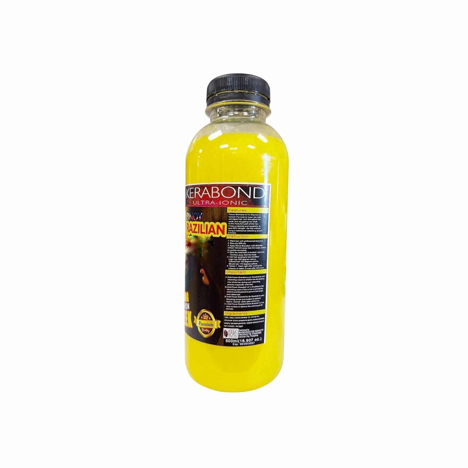 Amazon.com: Just Pinas - Bottle KERA BOND Pinoy Brazilian Hair Bo