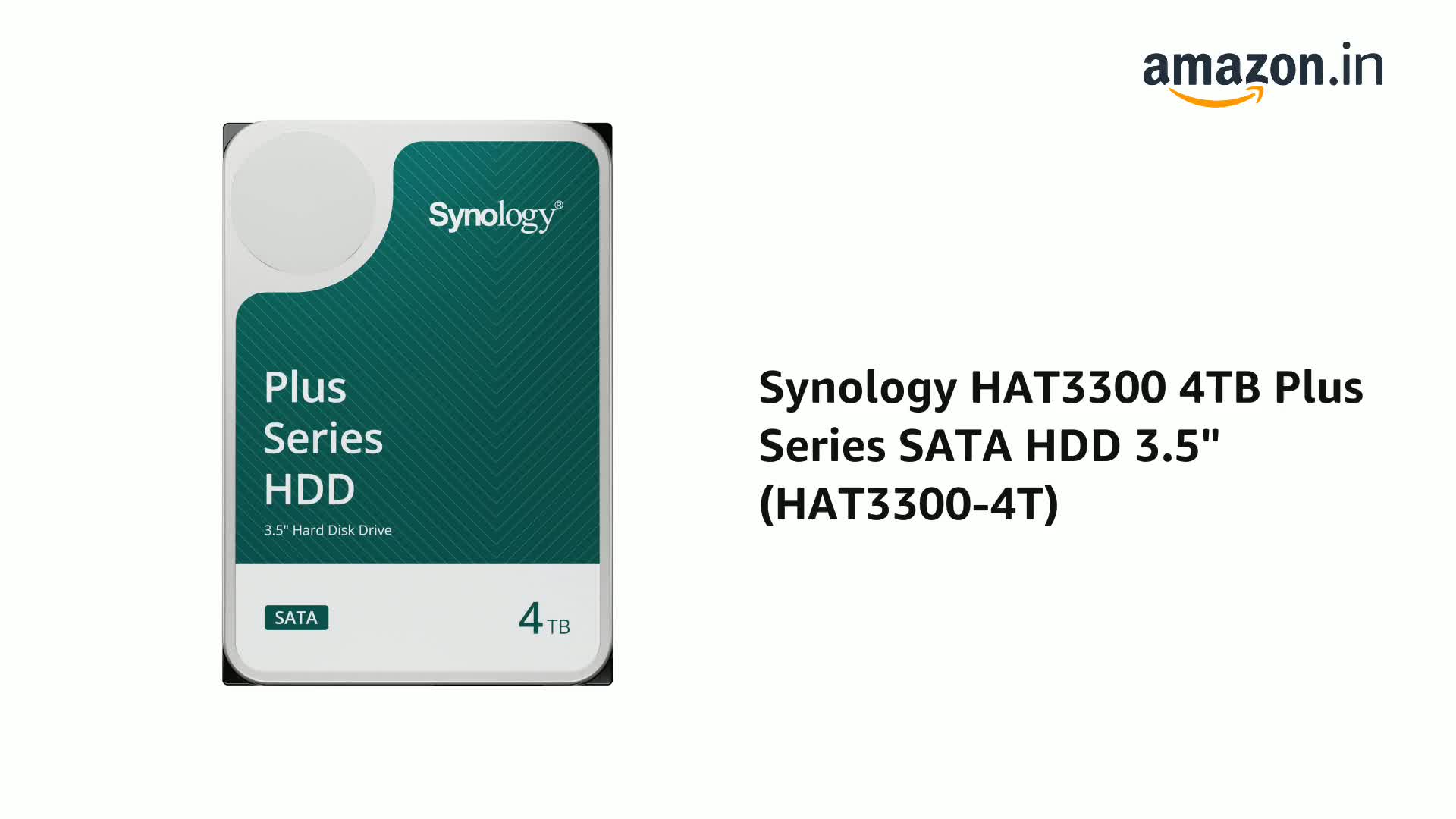 Amazon.in: Buy Synology HAT3300 4TB Plus Series SATA HDD 3.5