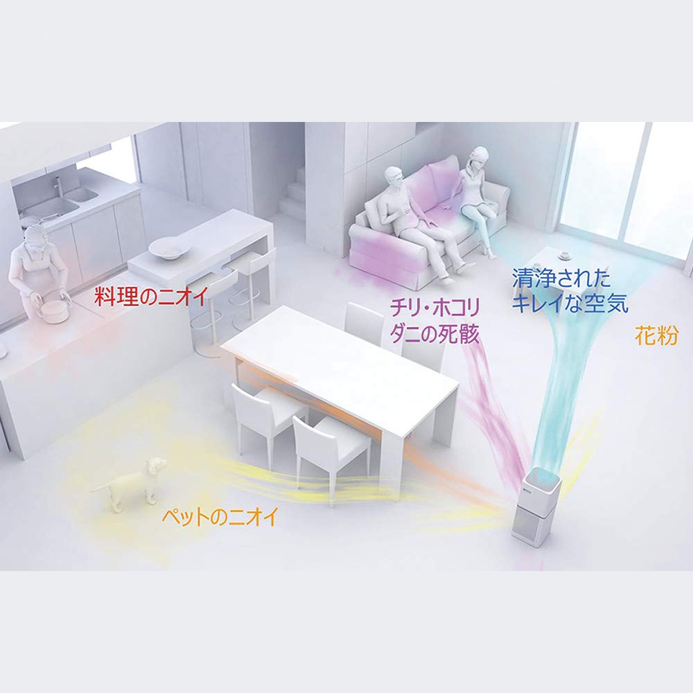 Amazon | 象印マホービン 空気清浄機 24畳対応 ホワイト PU-AA50-WA