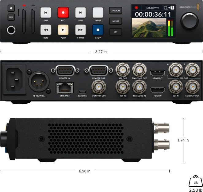 Amazon.com: Blackmagic Design HyperDeck Studio HD Plus Recorder