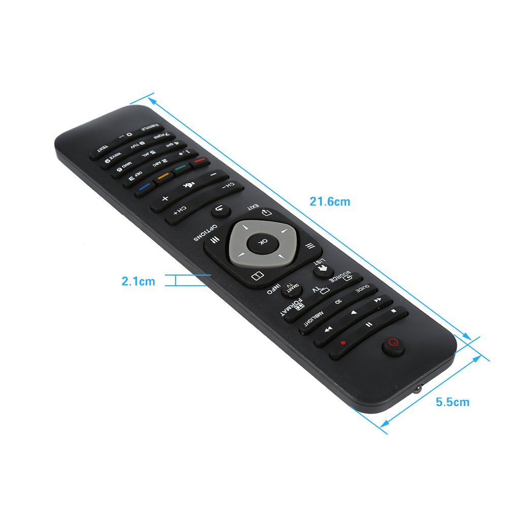 Amazon | リモートコントロール 交換用 フィリップス リモコン テレビ