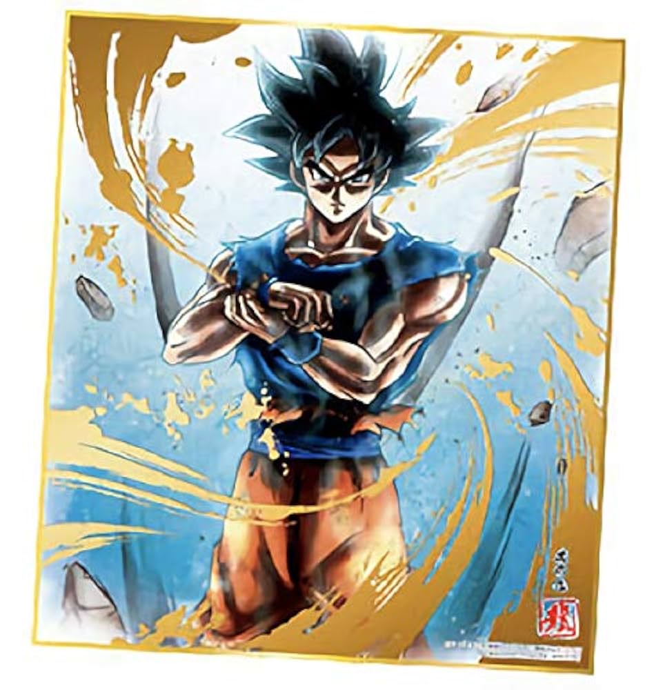 ドラゴンボール イラスト直筆サイン色紙ながやま由貴先生直筆サイン