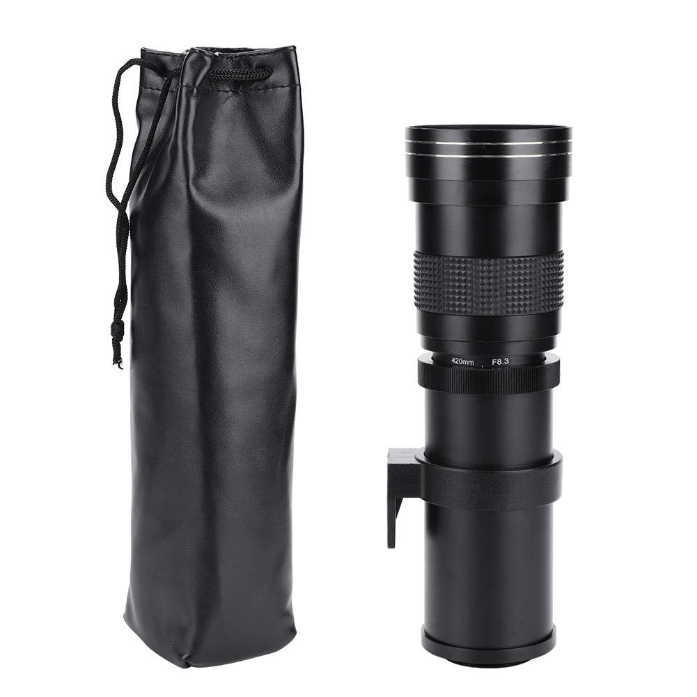 Amazon | 望遠レンズ、420-800mm F/8.3-16望遠レンズDSLRカメラ用手動