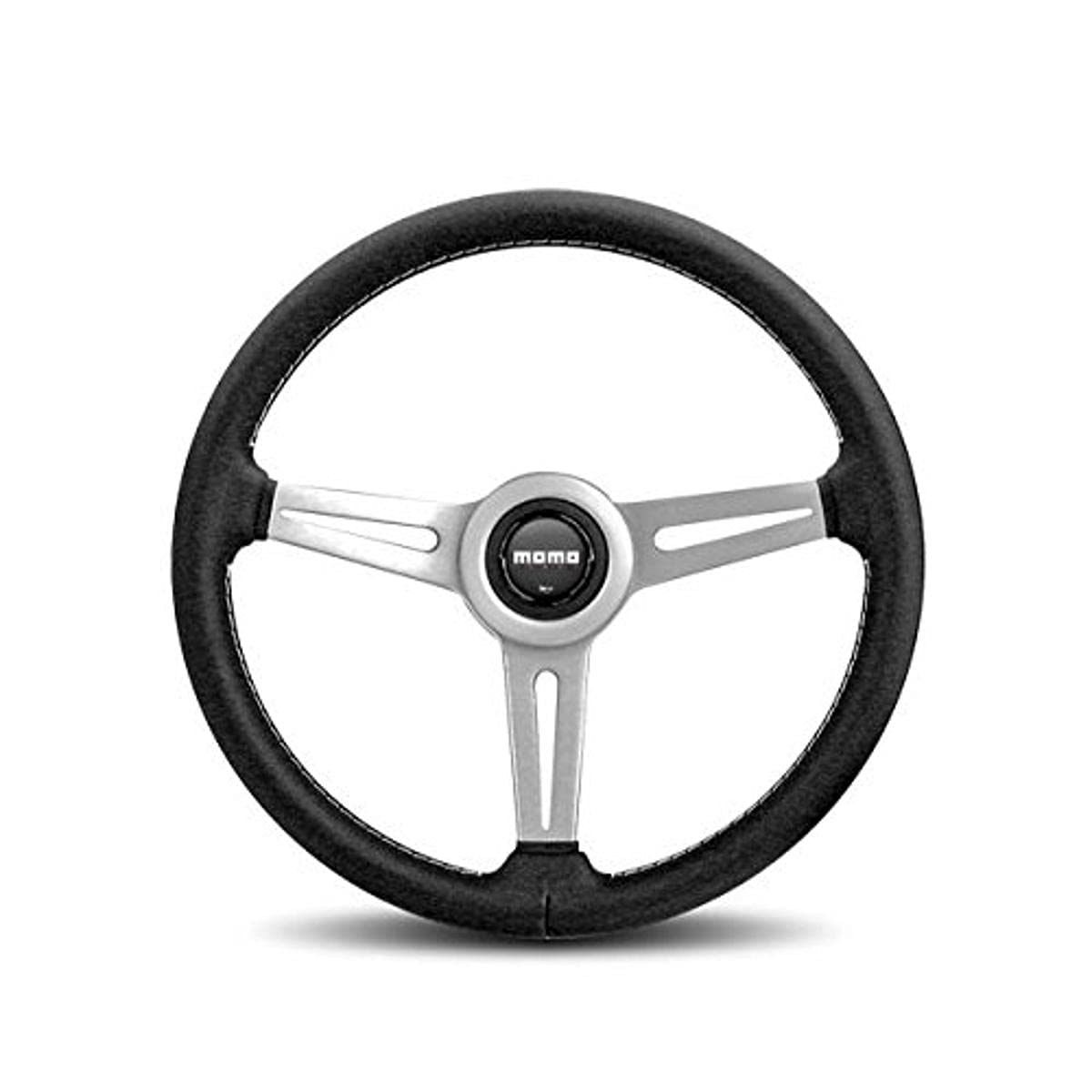 Amazon | モモRET36BK2Sレトロ360 mmレザーステアリングホイールby