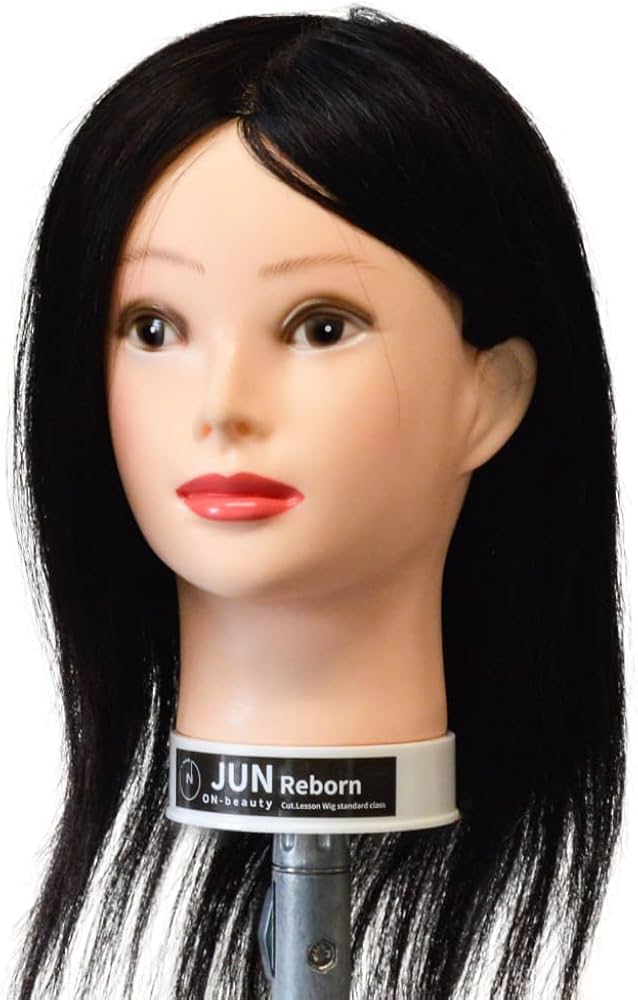 Amazon.co.jp: ON beauty JUN Reborn カットウィッグ 練習用 人毛100
