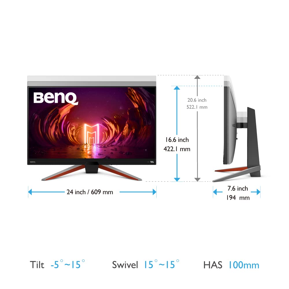 BenQ MOBIUZ EX270QM 27” 1ms 240Hz QHD Gaming Monitor, IPS, HDRi