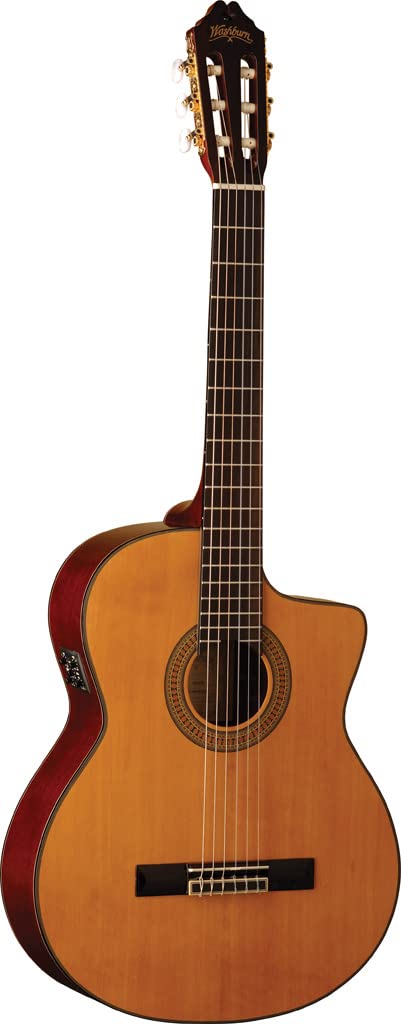 Amazon.com: Washburn Classical C64SCE Cutaway Acoustic Electric