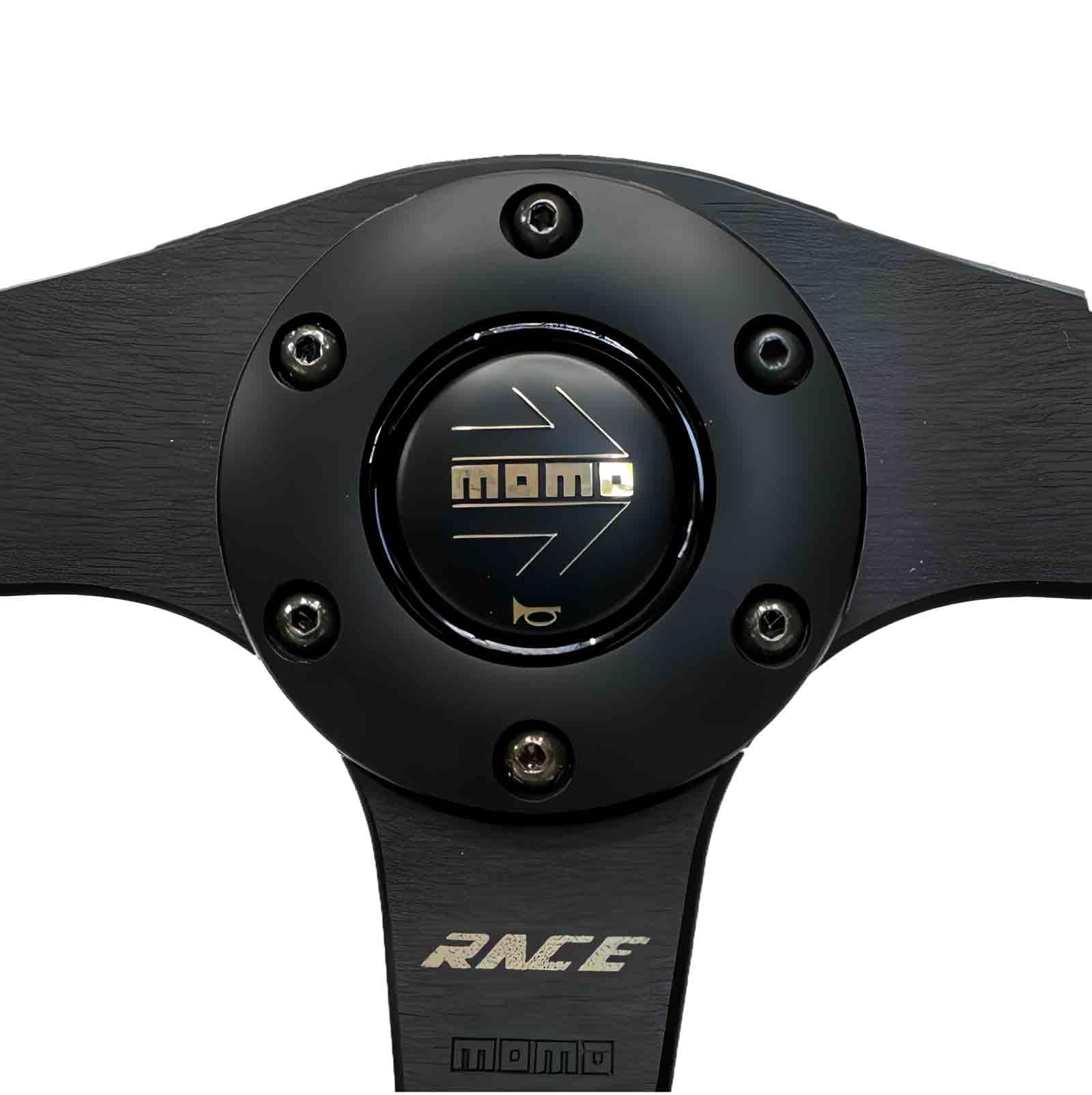 Amazon | MOMO モモ ステアリング RACE NOTO BLACK/GOLD レース ノト