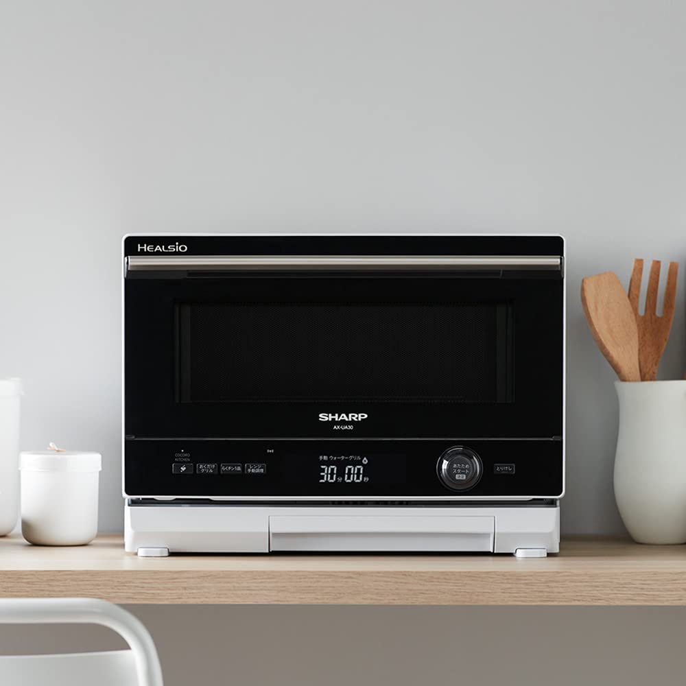 Amazon | シャープ ウォーターオーブンヘルシオ AX-UA30-W ホワイト