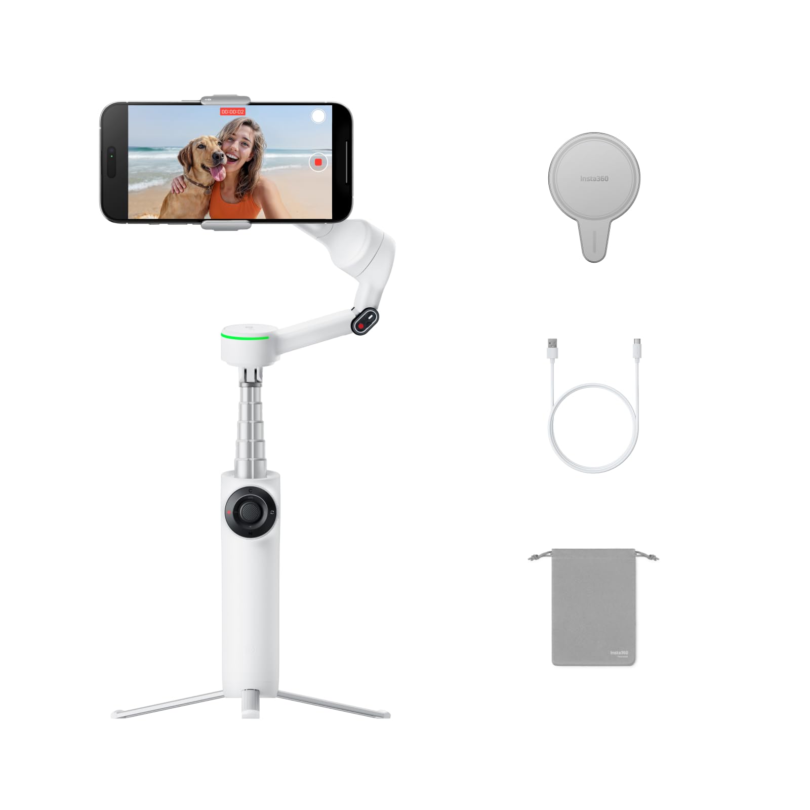 Amazon.co.jp: Insta360 Flow 2 Pro 磁気マウントキット - 折りたたみ