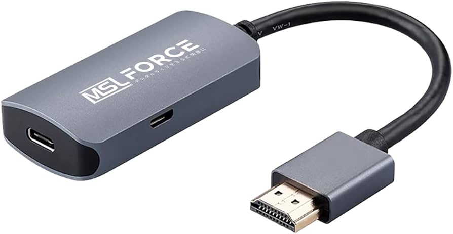 Amazon.co.jp: 日本の中小企業 MSL FORCE HDMI to USB-C Type-C変換