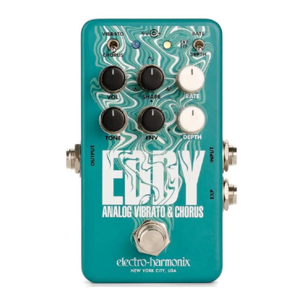 Amazon.com: Electro-Harmonix EHX Eddy Vibrato Chorus Guitar Effect