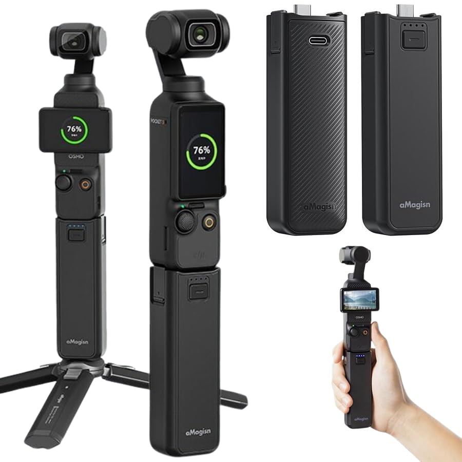 Amazon.co.jp: DJI Osmo pocket 3 用 充電ベース バッテリーハンドル