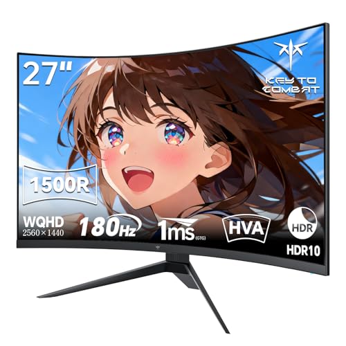 Amazon.co.jp: KTC 27インチ 湾曲ゲーミングモニター WQHD (2560x1440