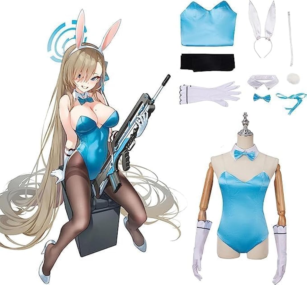 Amazon.co.jp: 木子コスプレ専門店ブルアカ コスプレ バニー アスナ