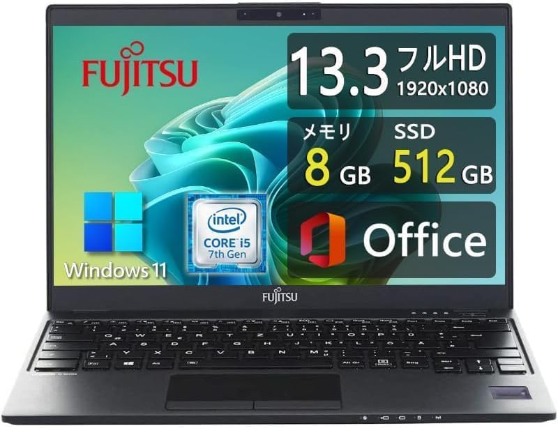 Amazon.co.jp: 【Win11搭載】極軽極薄FUJITSU LIFEBOOK U937 □MS