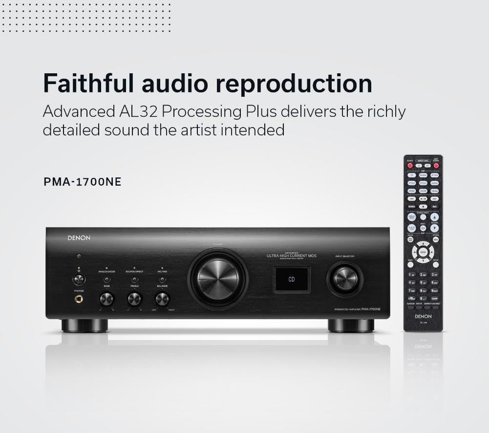 Amazon.com: Denon PMA-1700NE Integrated Amplifier (140W x 2), USB