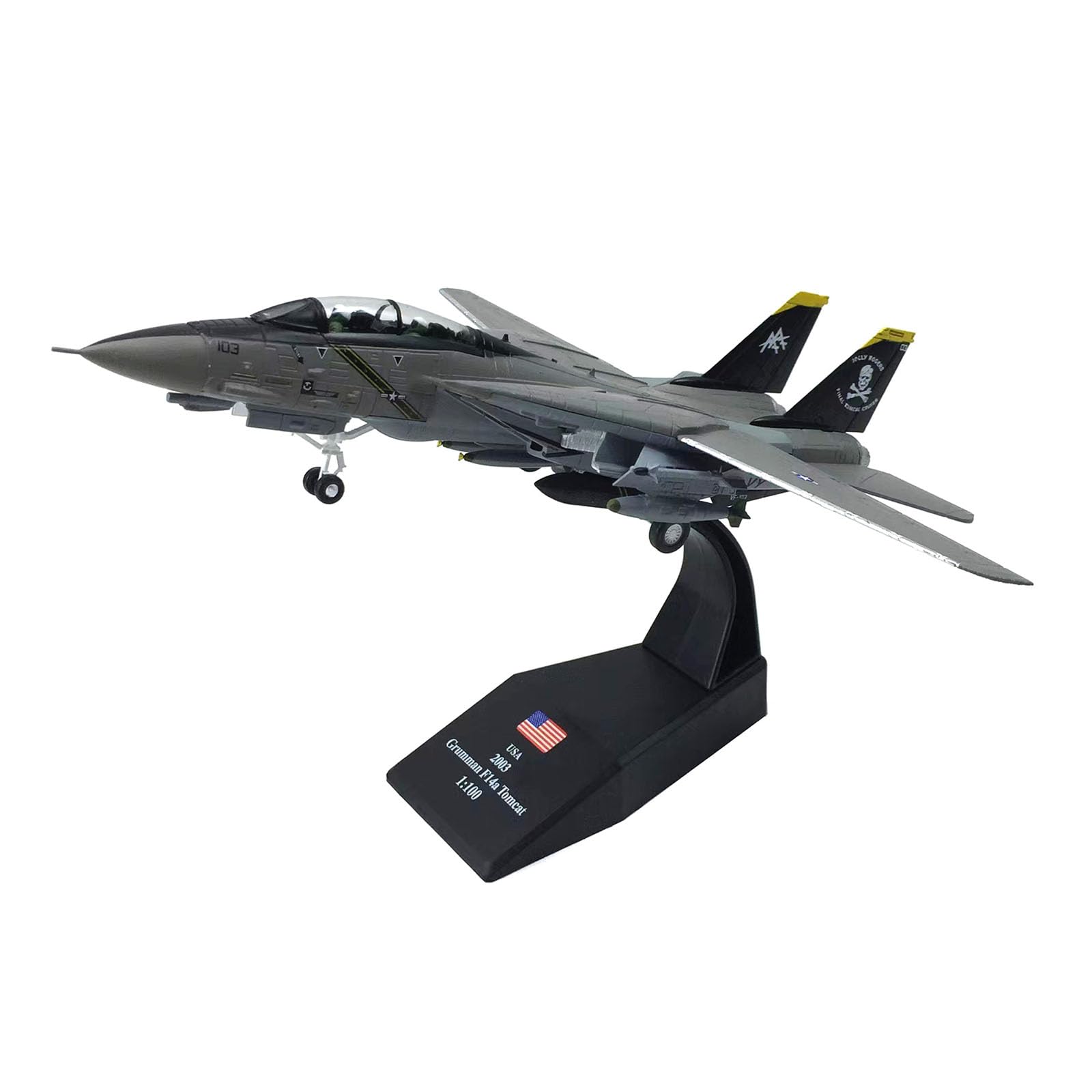 Amazon.co.jp: AZIZAT 1/100米海軍F-14トムキャット戦闘機金属軍用ダイ