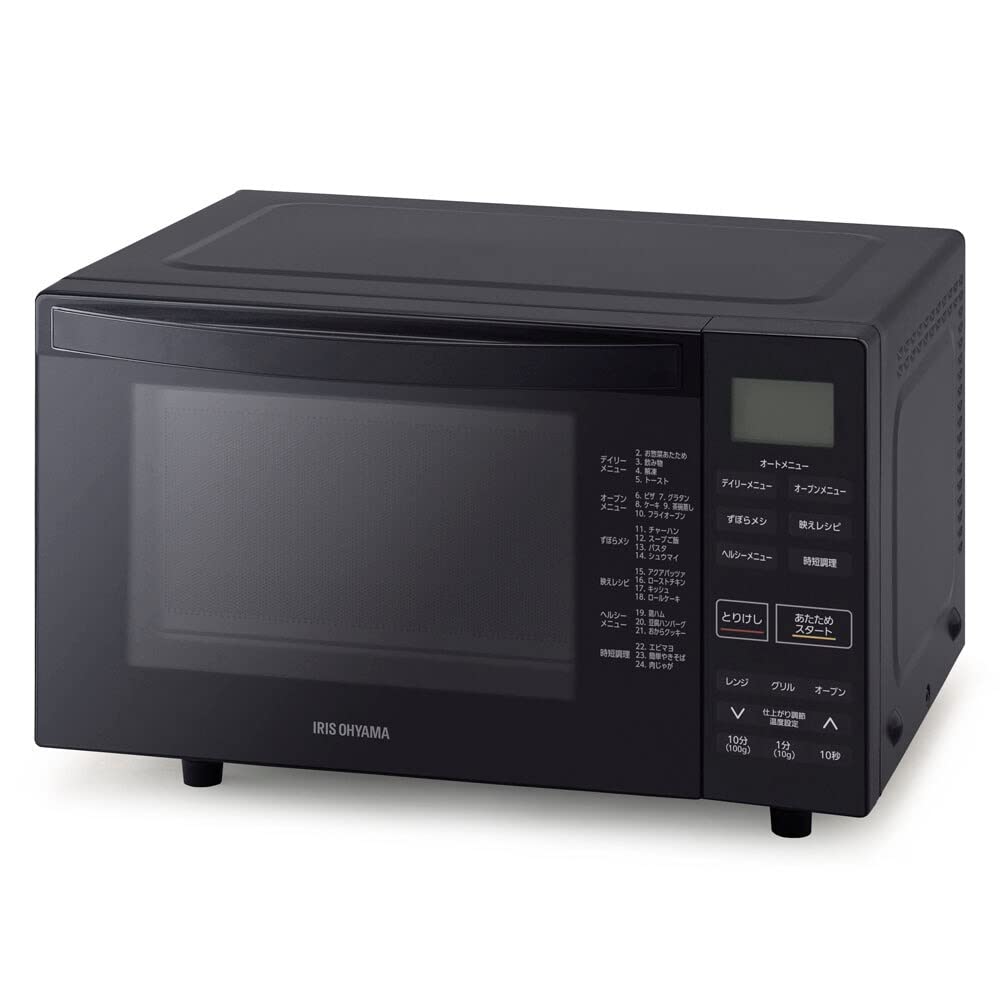 Amazon | アイリスオーヤマ オーブンレンジ18L KMO-F1810-B ブラック