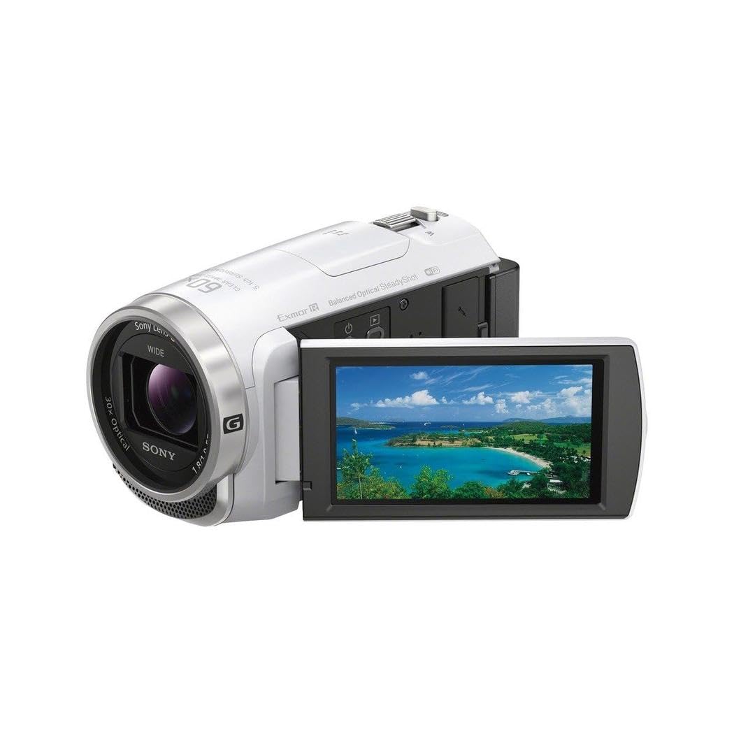 Amazon | SONY ビデオカメラHDR-CX675 32GB 光学30倍 ホワイト