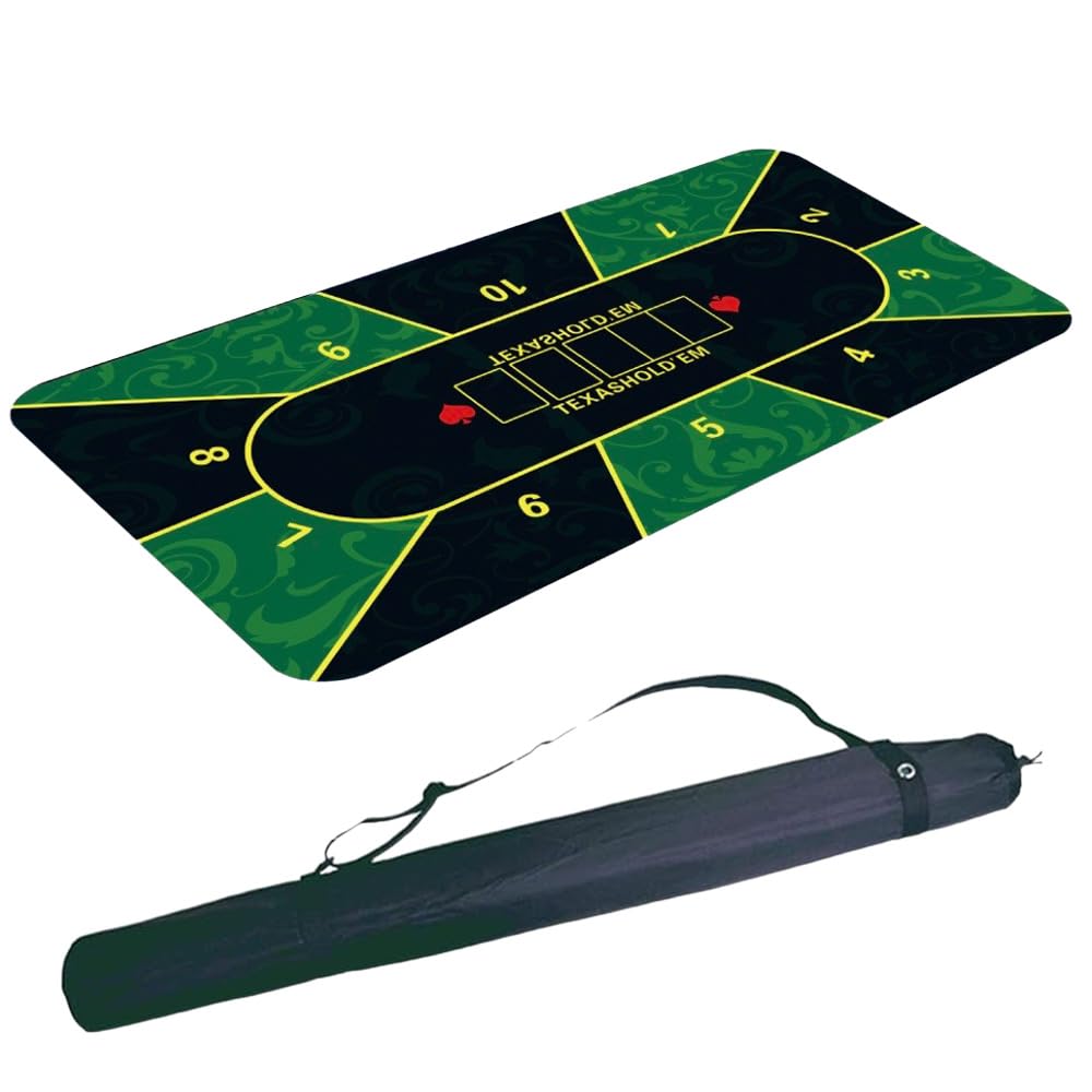Amazon.co.jp: 【120cm × 60 cm】ポーカーマット 各種3種類 収納袋