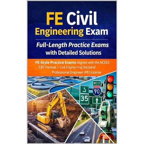 FE Civil Engineering Exam Full-Length Practice Exams with Detailed