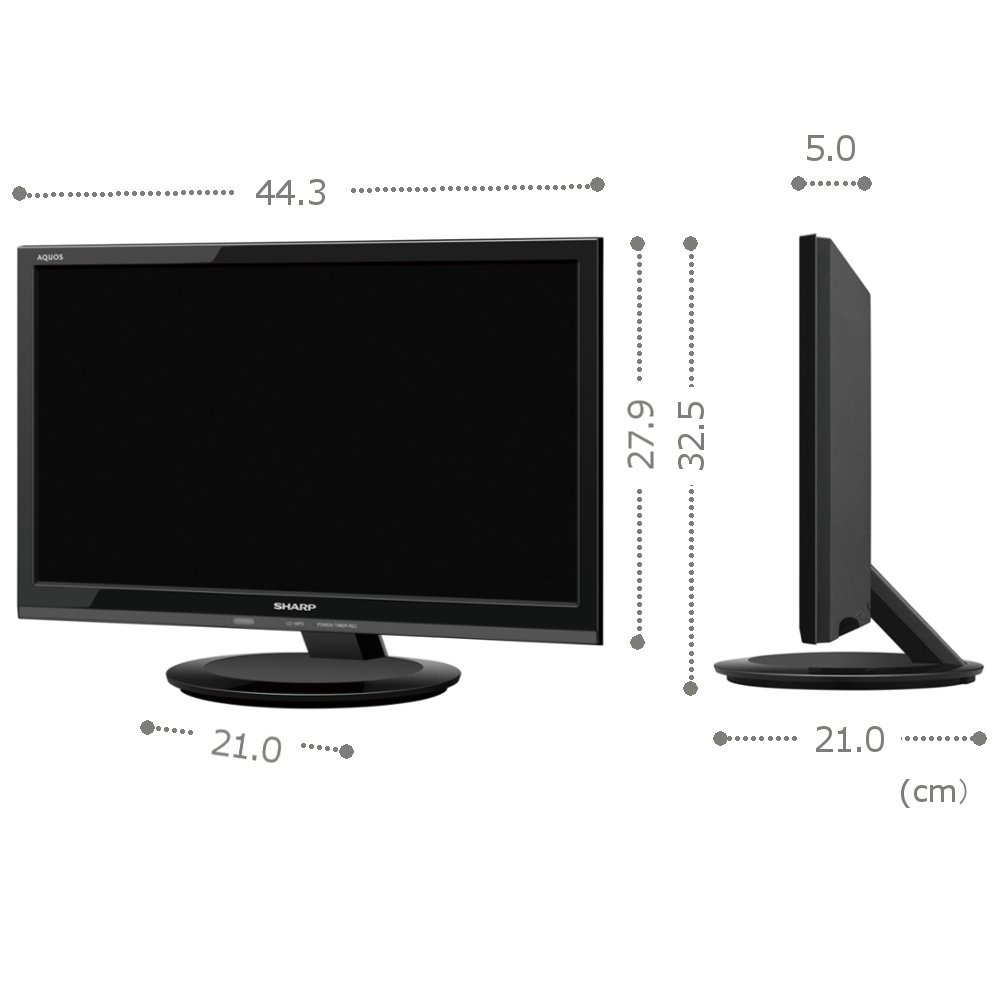 Amazon | シャープ AQUOS 19V型 ハイビジョン 液晶テレビ ブラック LC