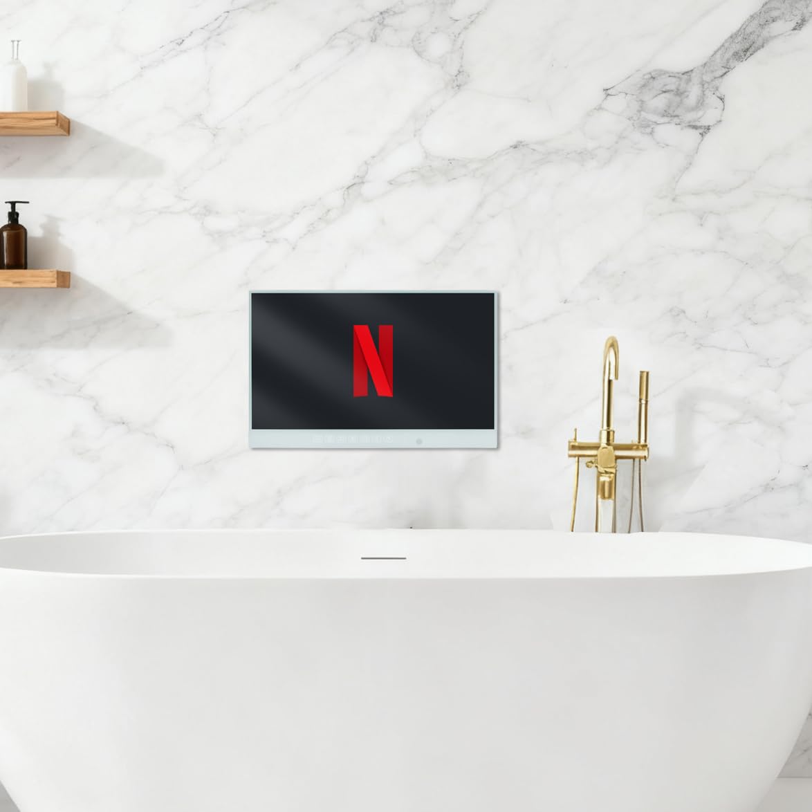 Amazon | Elecsung 22V型 白 お風呂防水テレビAndroidテレビ内蔵