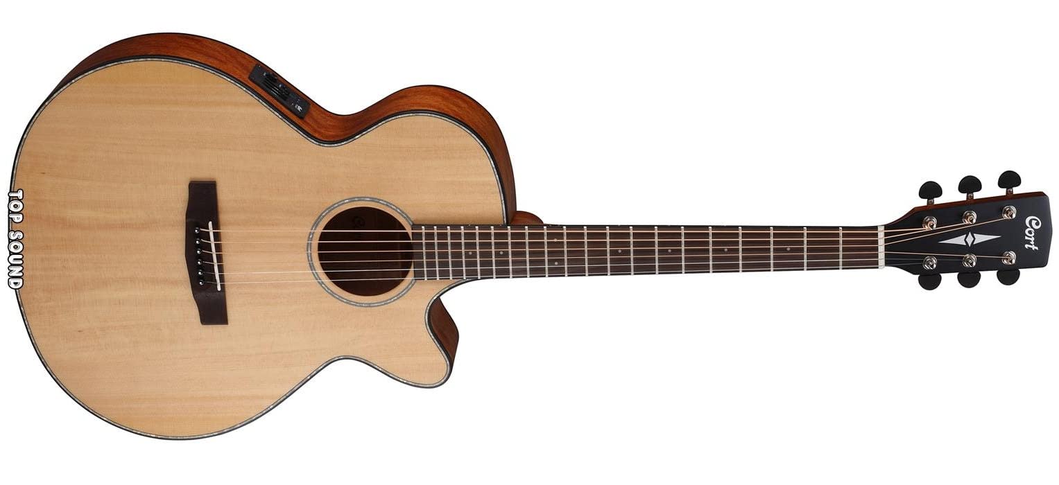 Amazon | Cort A-001-0554-0アコースティックギターのカッタウェイ電動