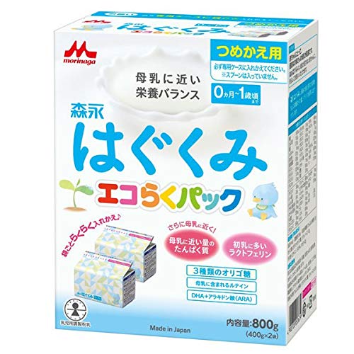 Amazon.co.jp: 森永乳業 粉末 森永 ドライミルク はぐくみ エコらく