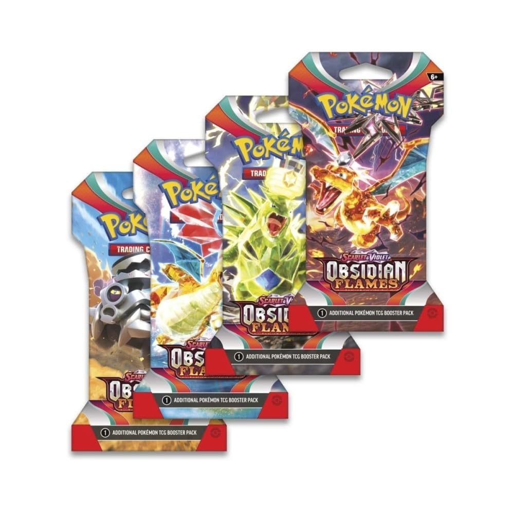 Amazon.com: Pokemon Scarlet & Violet 3 Obsidian Flames Sleeved