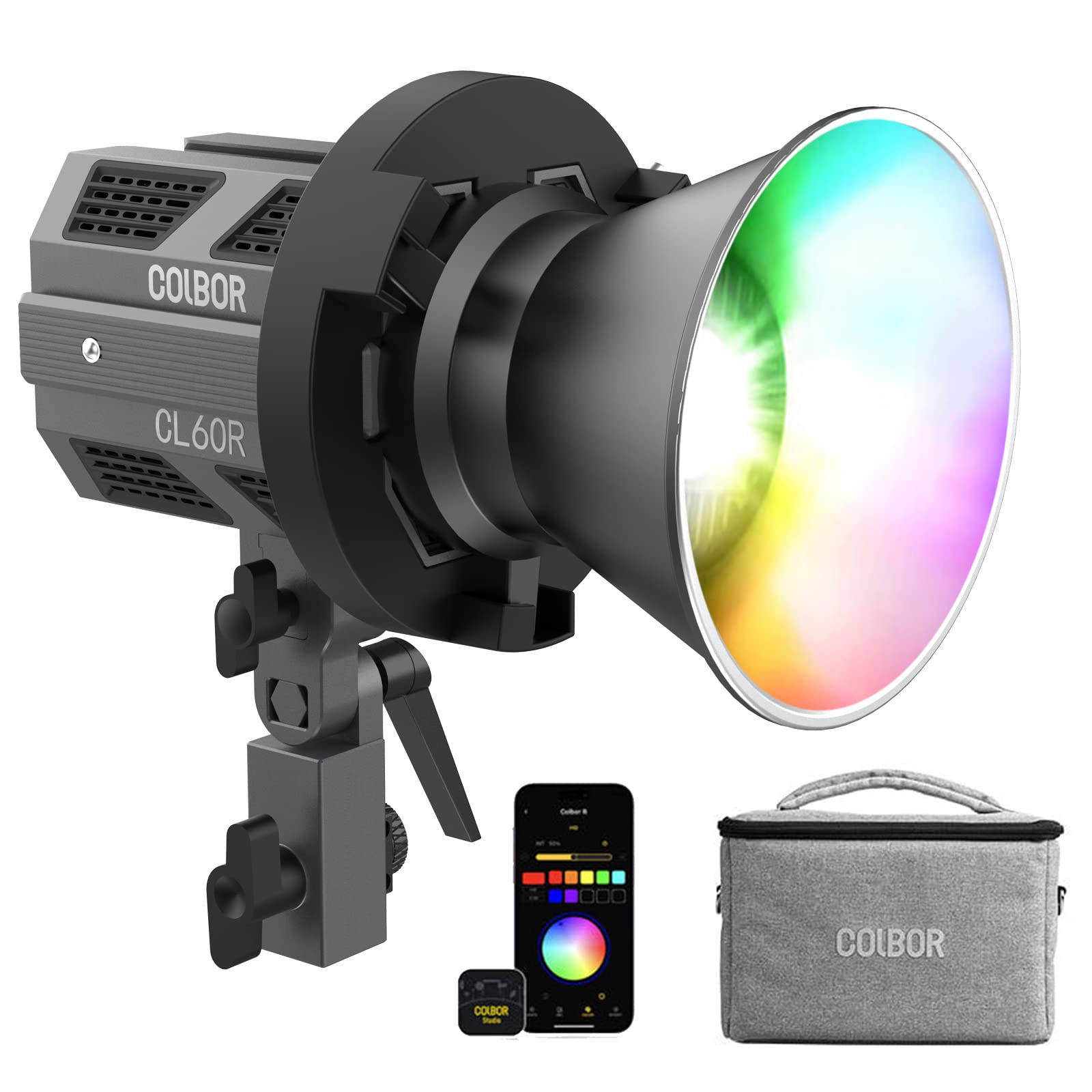 電池付】COLBOR CL60R RGB COBビデオライト Amazon.com : COLBOR CL60R