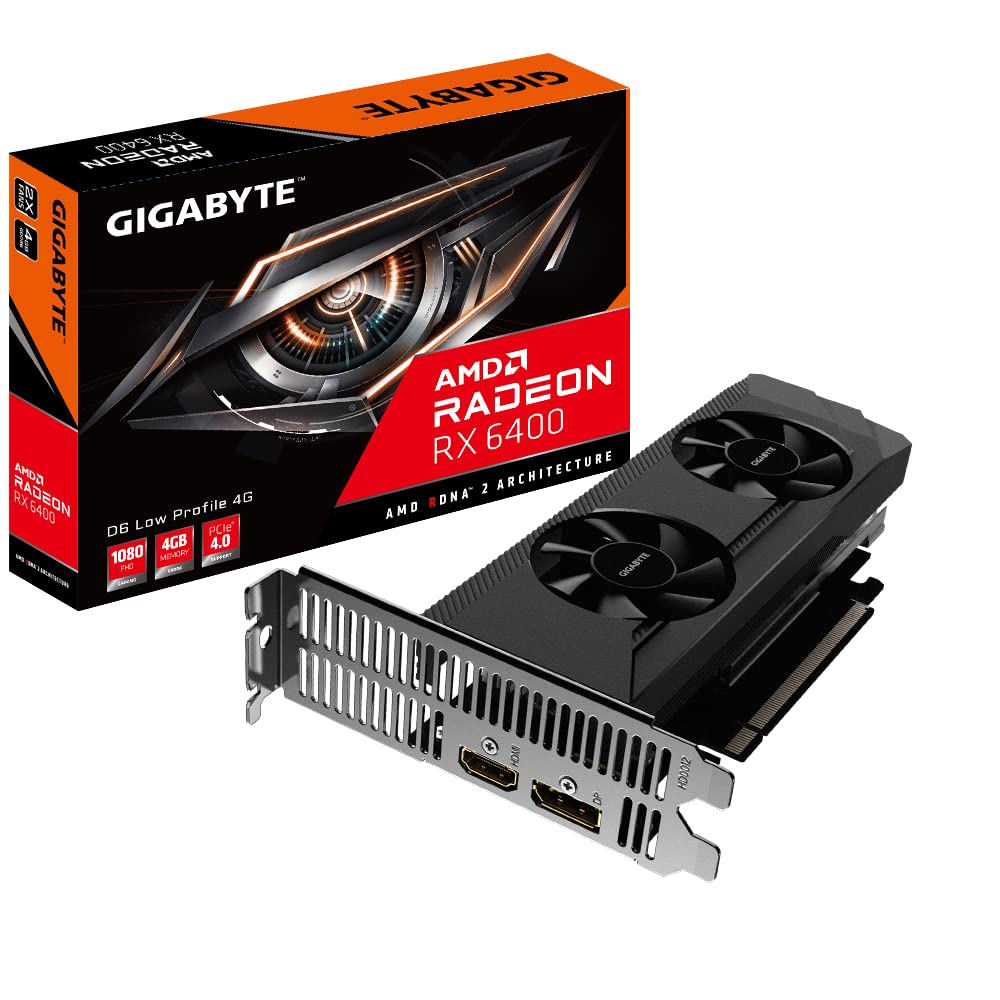 Amazon | GIGABYTE AMD Radeon RX 6400 D6 ロープロファイル 4G GDDR6