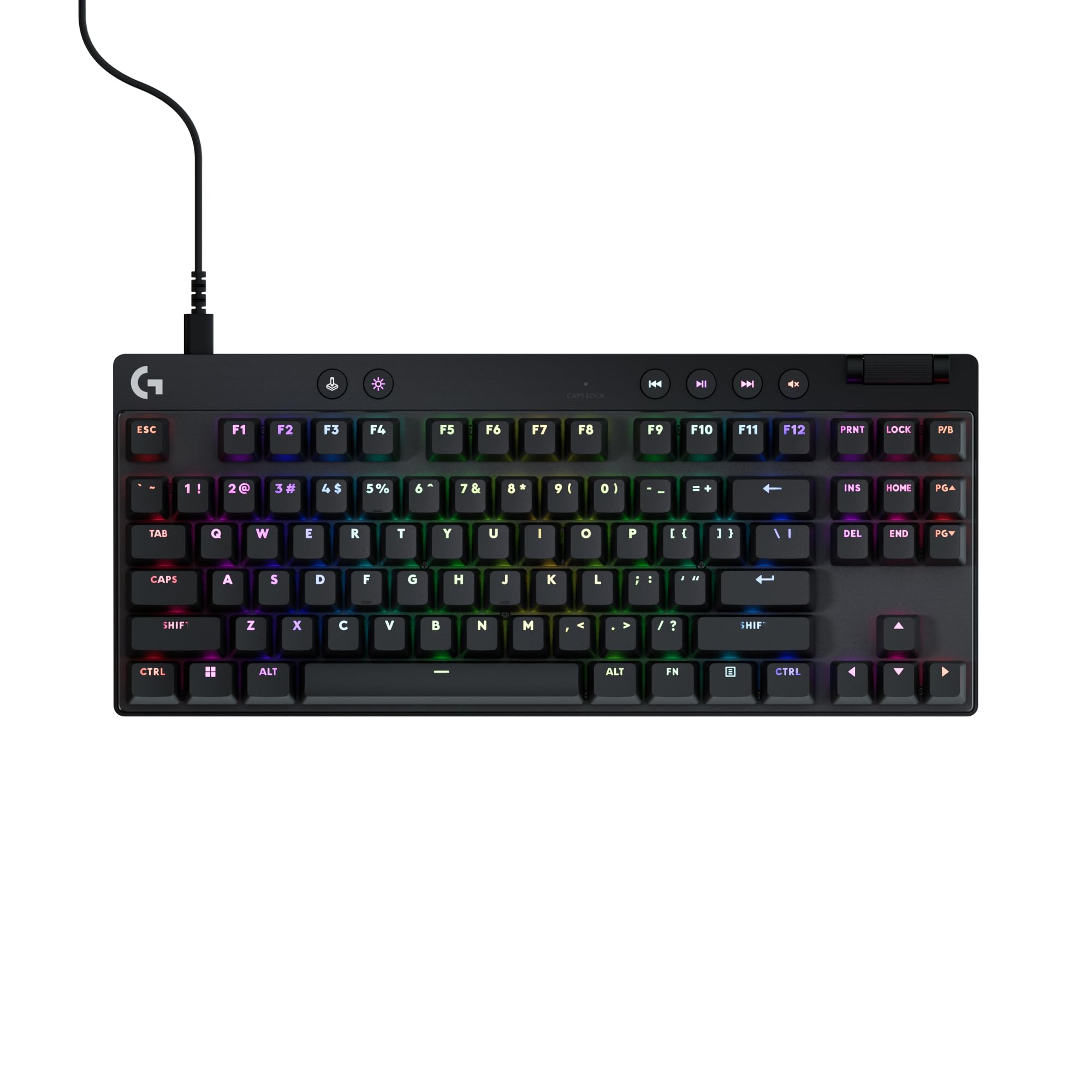 Logitech G PRO X TKL Rapid Tenkeyless Wired Gaming Keyboard with