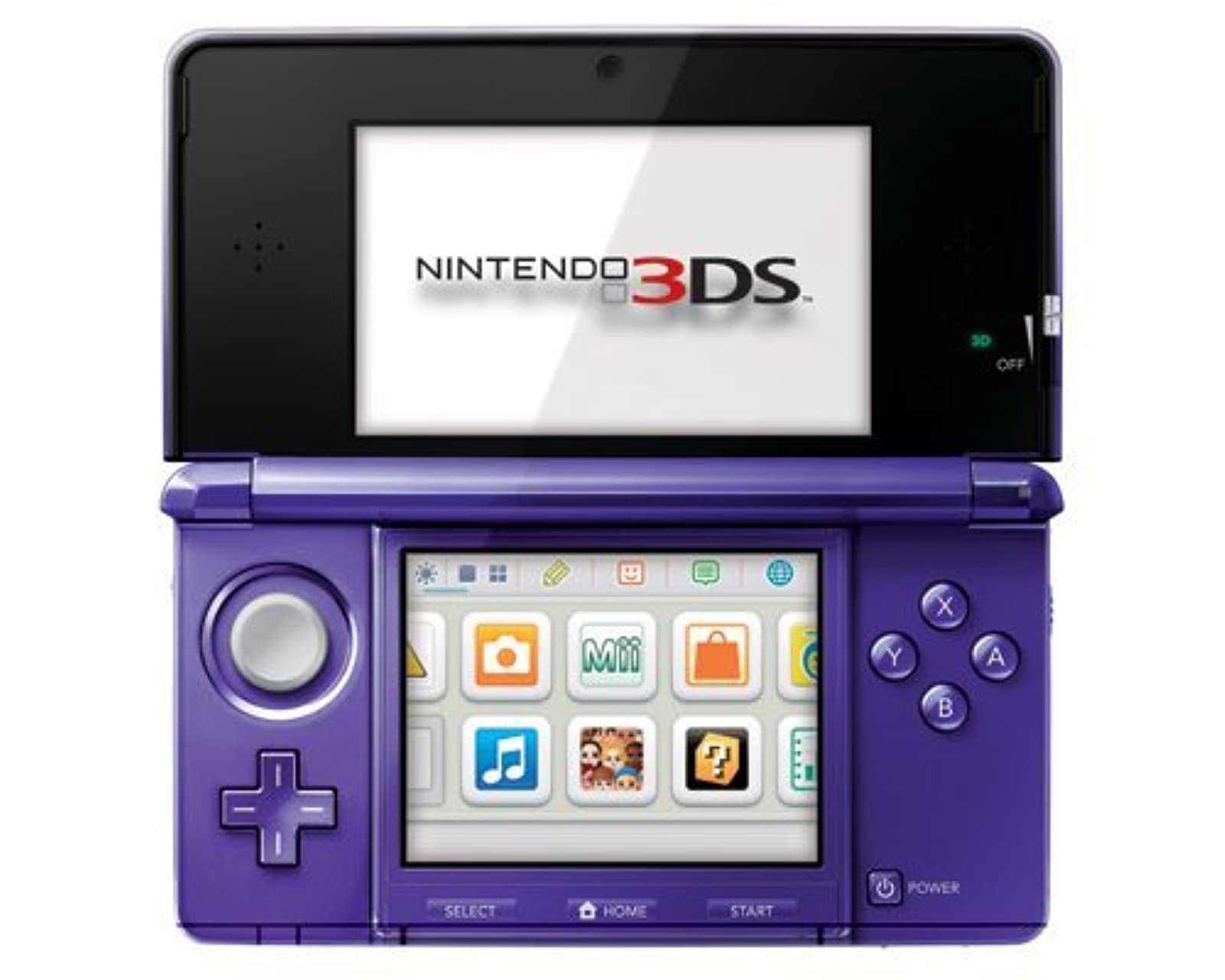 Nintendo Nintendo 3DS Midnight Purple: Nintendo 3DS;: Video Games