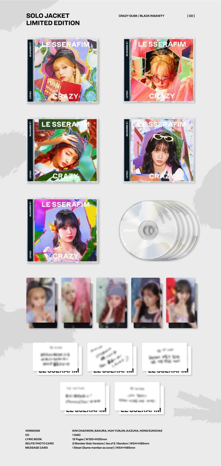 Amazon.com: Generic - LE SSERAFIM Japan 3rd Single Album CRAZY