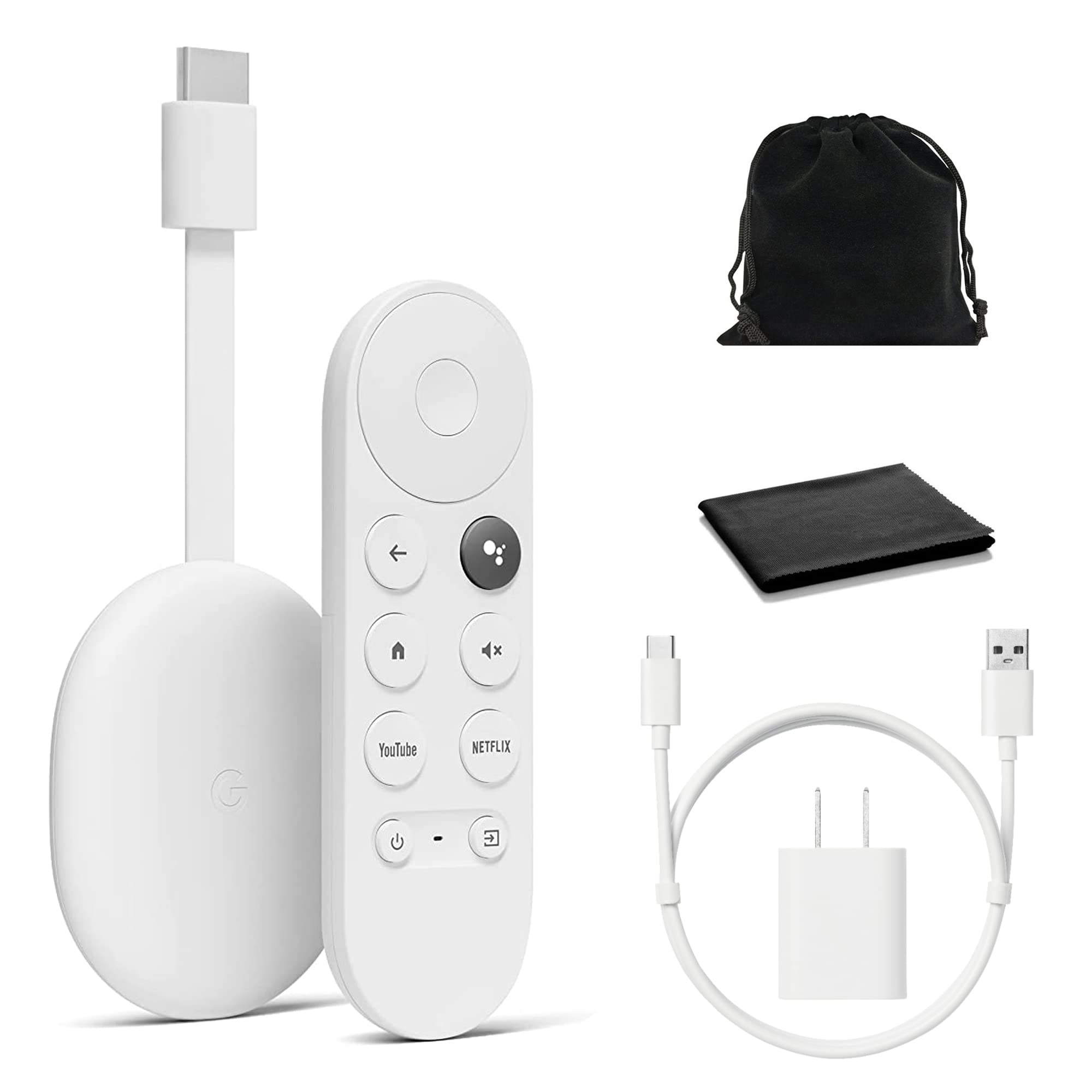 Google Chromecast - Streaming Device with HDMI Cable and Voice