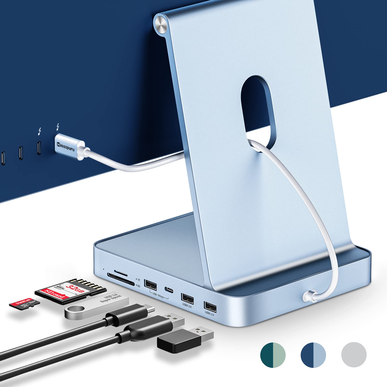Amazon.com: USB C Hub for iMac 24 inch 2021/2023/2024, Minisopuru