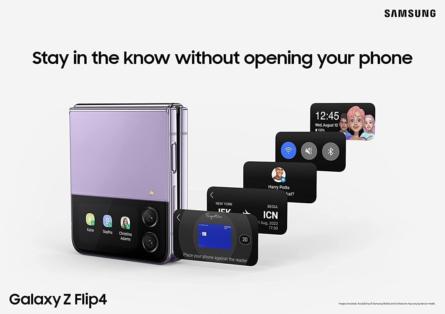 Amazon.com: Samsung Galaxy Z Flip 4 5G, US Version, 128GB, Bora