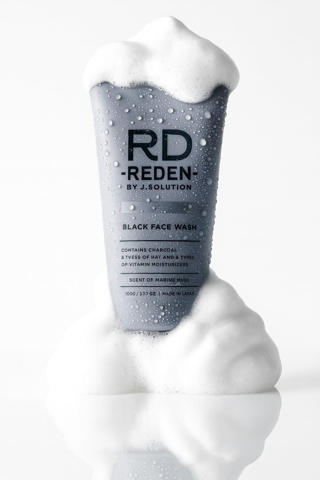 Amazon | REDEN 洗顔 リッチ濃密泡 炭 毛穴吸着 ブラック フェイス