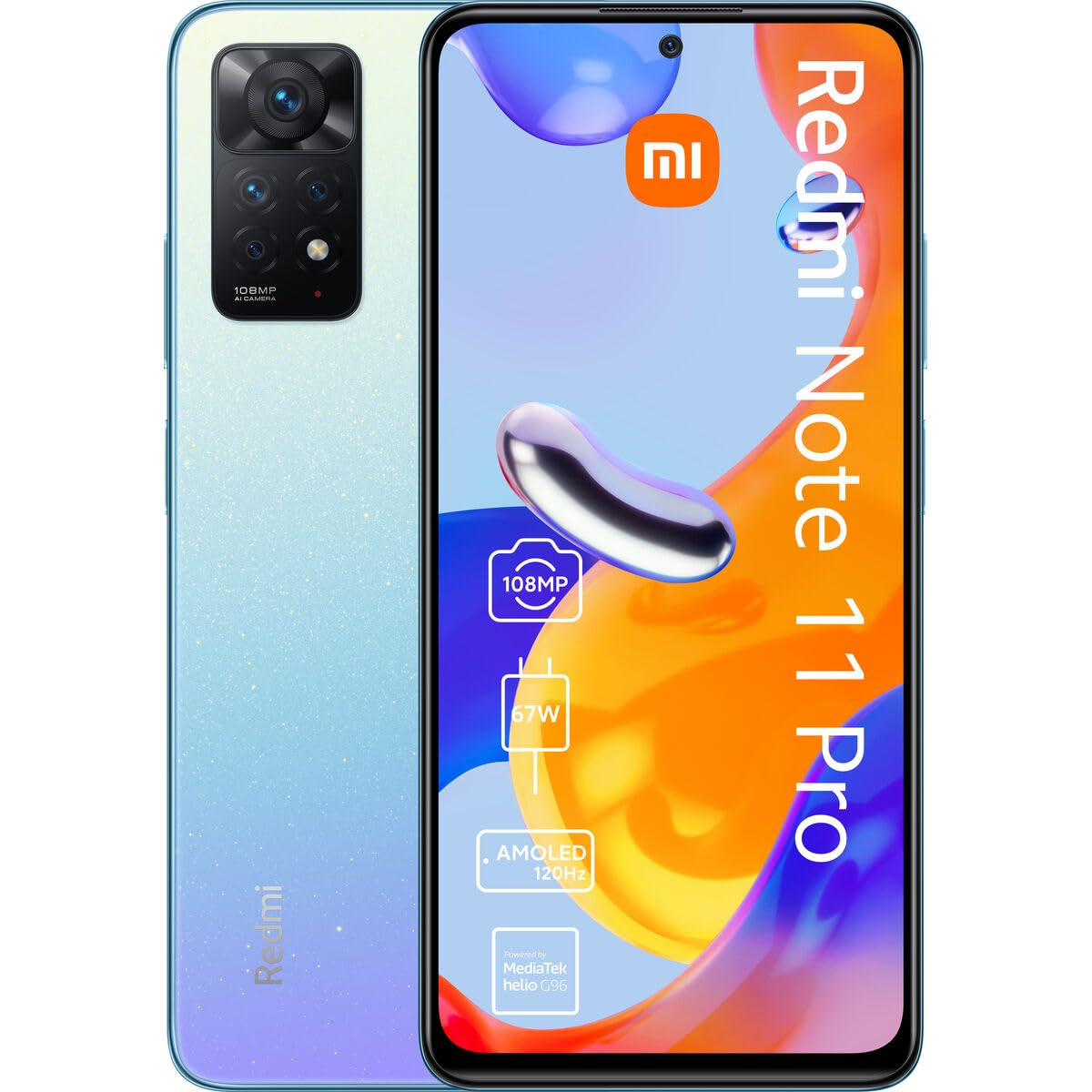 Xiaomi Redmi Note 11 Pro (4G) - 6+64GB - Star Blue -X : Amazon.co