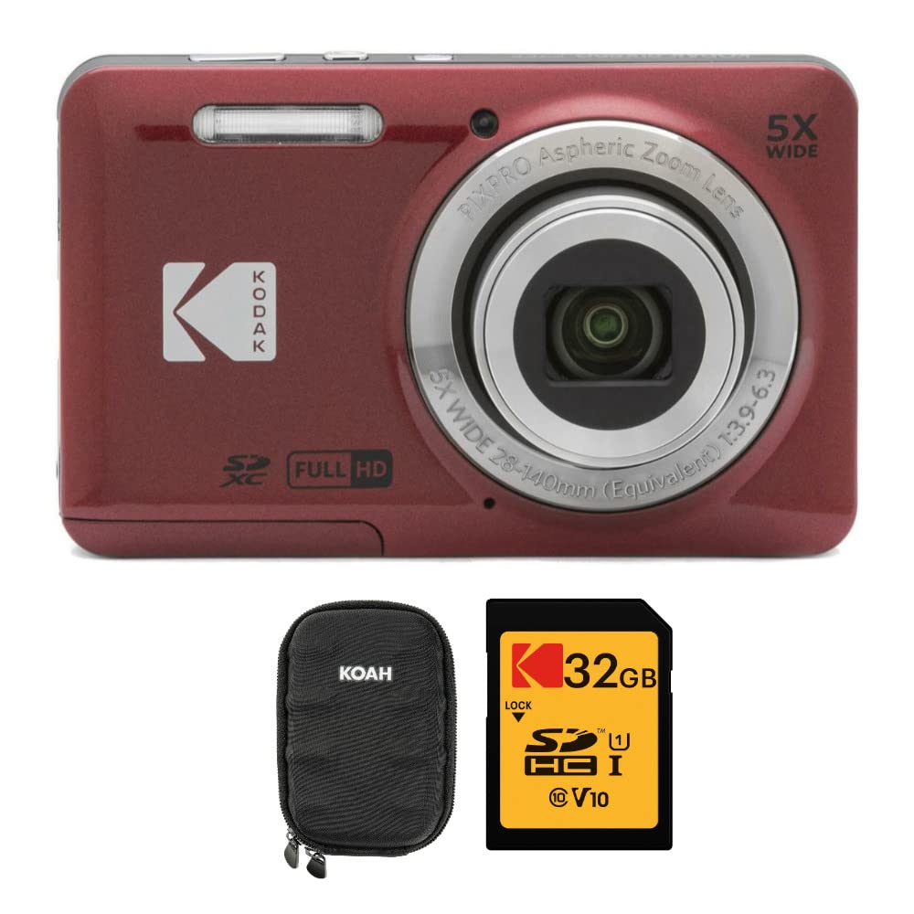 Amazon.com : Kodak PIXPRO Friendly Zoom FZ55 Digital Camera (Red